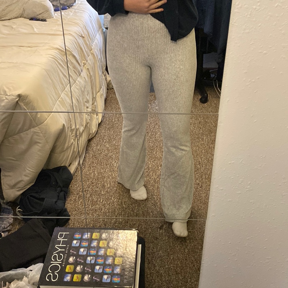 Aerie velour flare pants